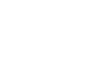 Petra Inmobiliaria - Logo blanco PNG